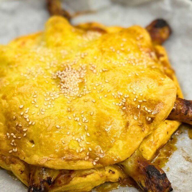 Baked chicken drumsticks feature