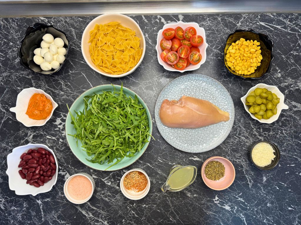 Ingredients in Quick and Easy Pasta Salad Recipe