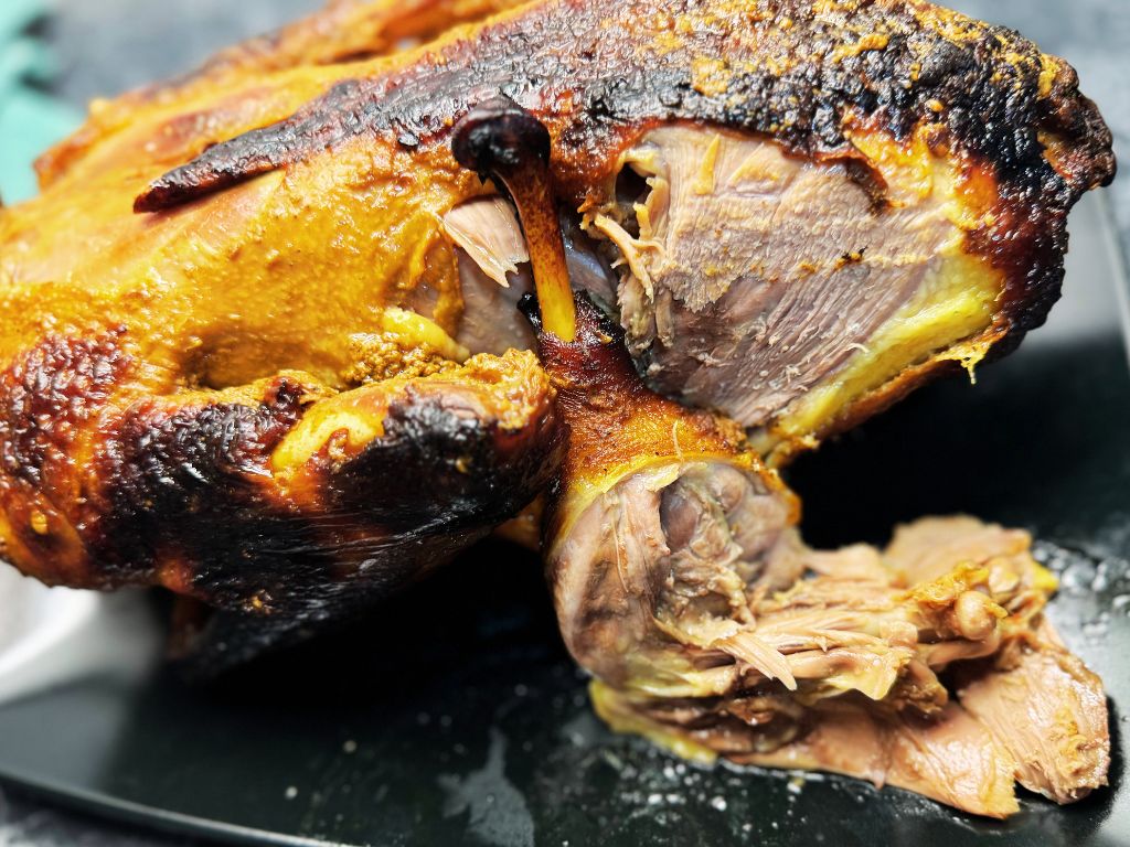 Sliced ​​duck leg