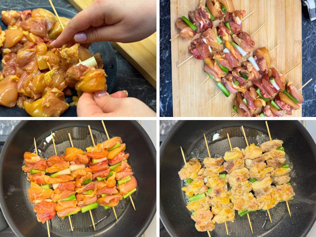 Steps how to make Teriyaki Chicken Skewers