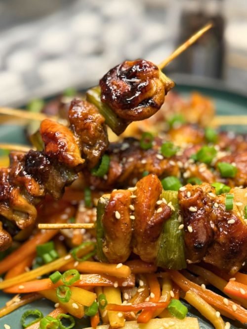Teriyaki Chicken Skewers Feature Image