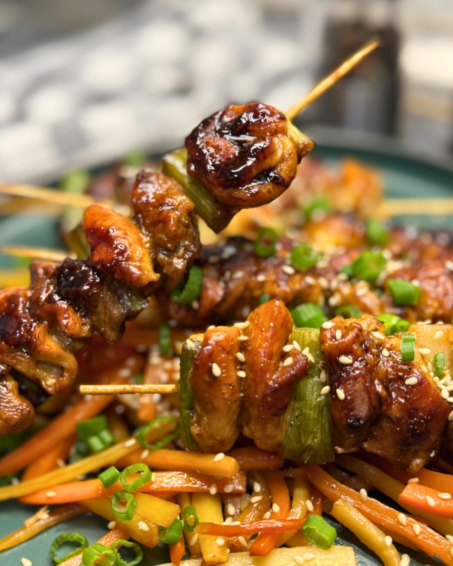 Teriyaki Chicken Skewers Feature Image
